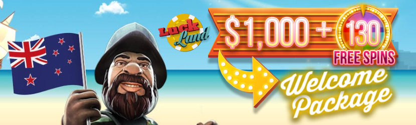 Luckland Online Casino Offer Banner