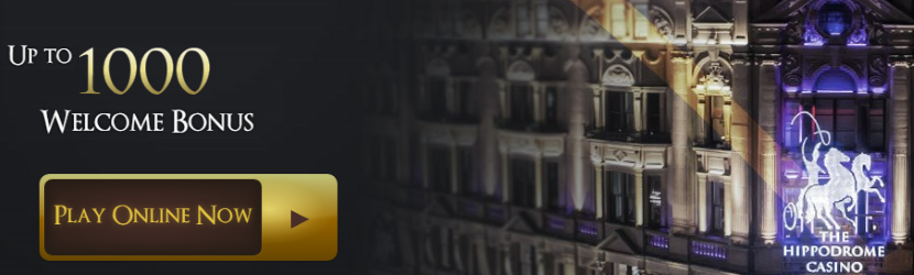 Hippodrome Online Casino Offer Banner